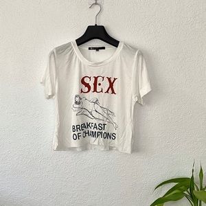 Cropped Breakfast of Champions Tee 🍳🥞🥓